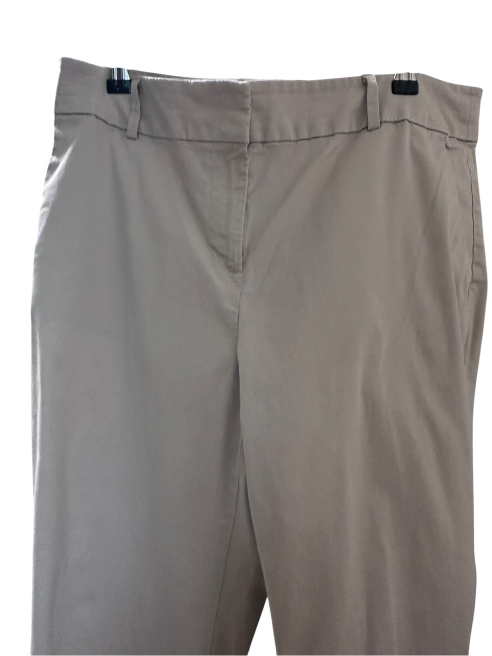 Ann Taylor Light Beige Cropped Ankle Pants